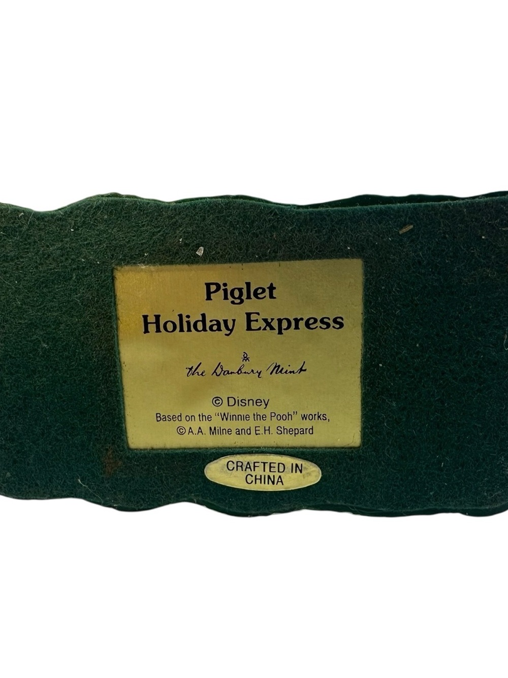 Piglet Holiday Express Train Engine Disney Danbury Mint Christmas Vintage - Picture 10 of 10